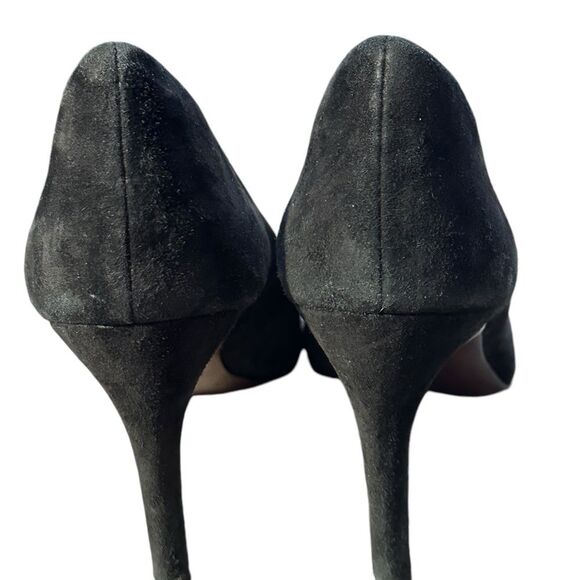 Cole Hann Suede Black Heels Sz 8 B - Picture 3 of 13